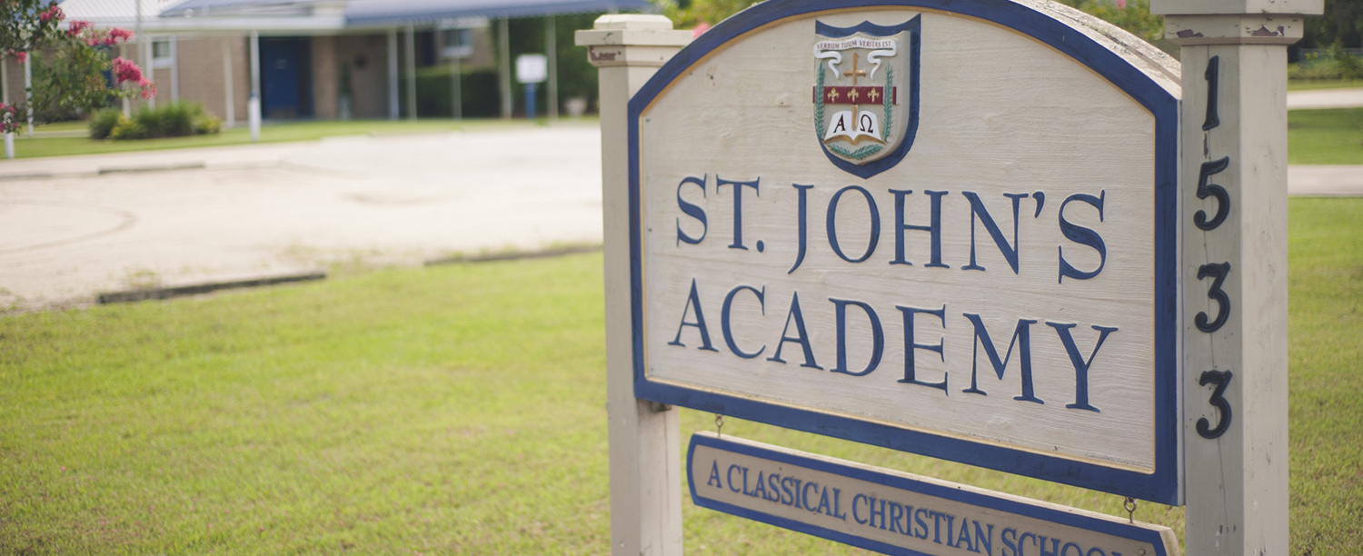 St Johns Academy sign